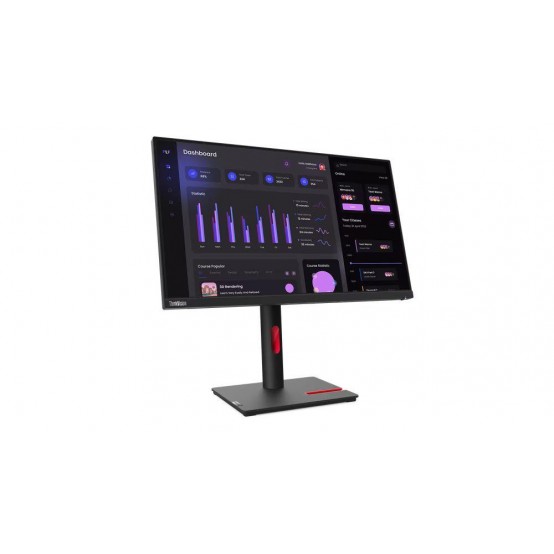 Monitor Lenovo ThinkVision T24i-30, 23.8 inchi, Full HD, IPS, HDMI, DisplayPort, VGA, Hub USB, Reglaj inaltime, Pivot