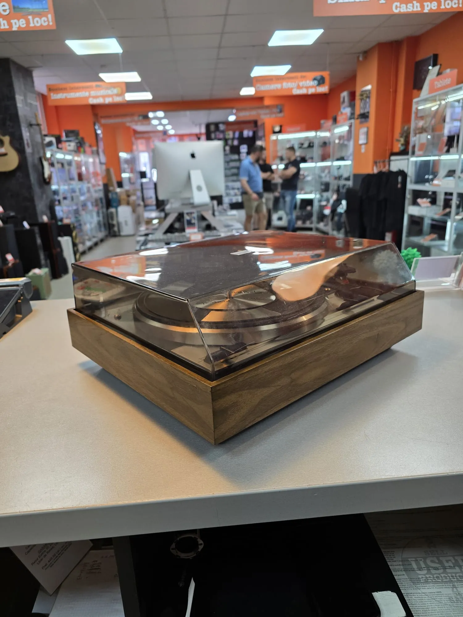 Pick-Up GARRARD 35SB, 33.33/45RPM, Platou de Aluminiu 280mm, Motor sincron cu 4 poli, Sistem de Anti-Skating, Repeat play, 2 viteze actionate prin curea, Maro - imagine 2