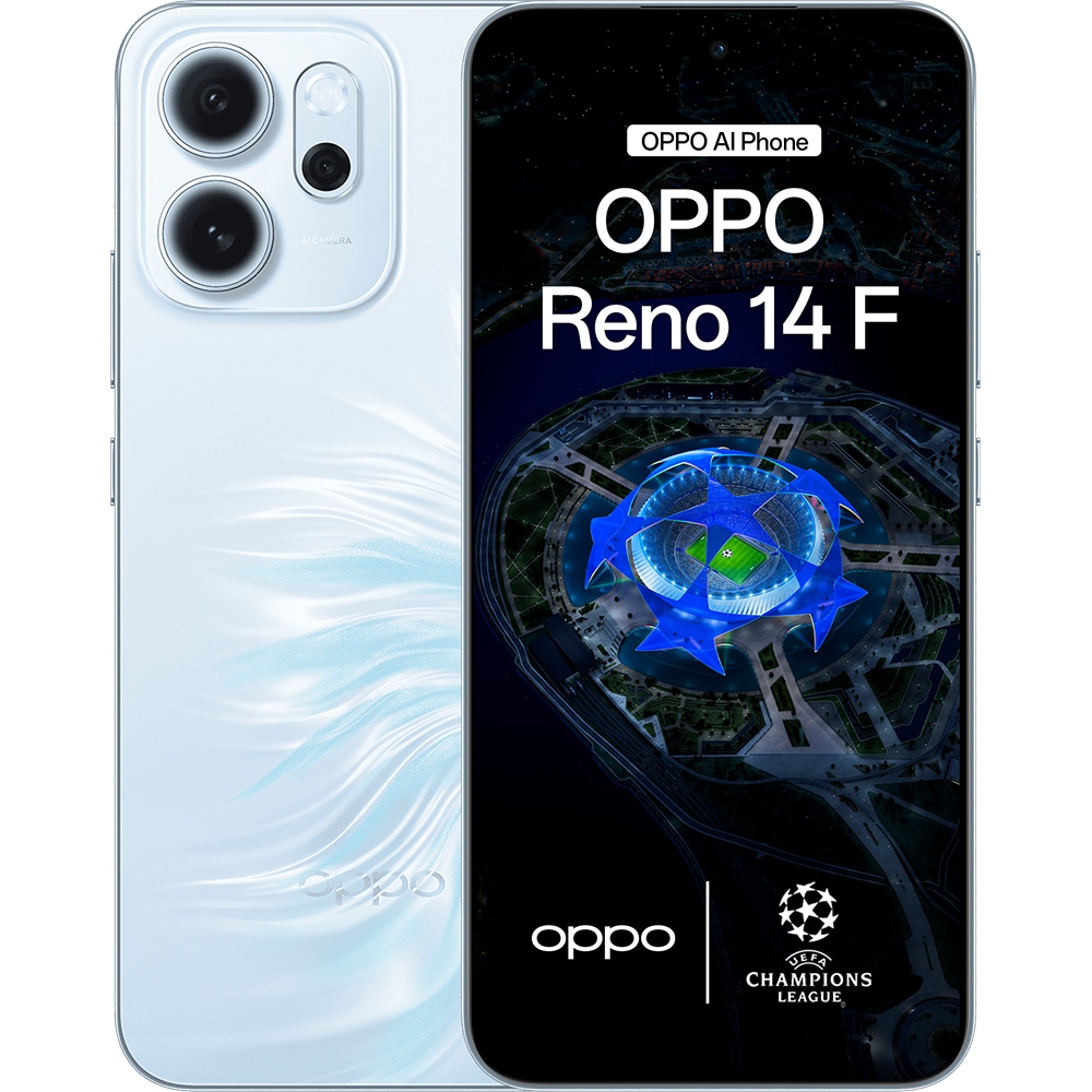 Oppo Reno14 F 5G 256 Gb, Dual SIM, 8 Gb RAM, Opal Blue - imagine 2