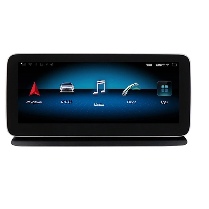Ecran Display Central Navigatie Mercedes-Benz A-Class, B-Class, CLA, GLA, GLE, GLS, Cod Piesa A1669000115, Monitor Multimedia Bord 8 Inch, Pt Modele intre 2015-2019