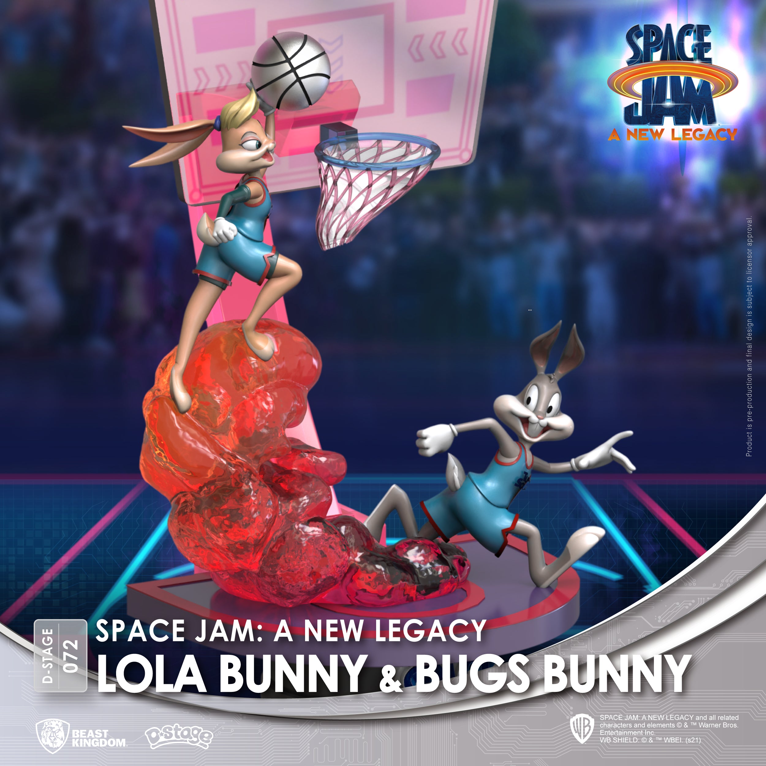 Beast Kingdom DS-072 Warner Bros. Space Jam A New Legacy: Lola Bunny and Bugs Bunny Diorama Stage