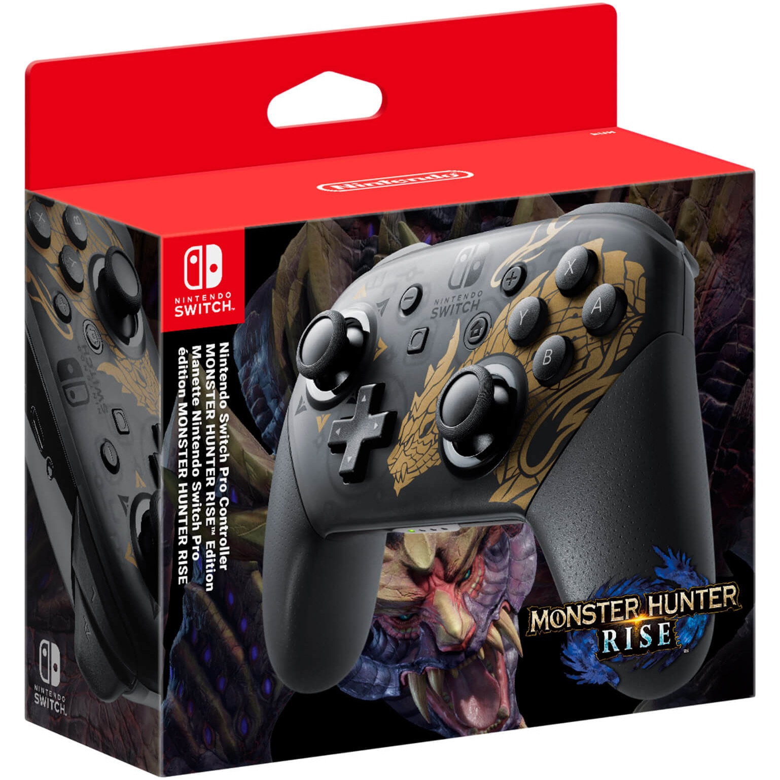 Pachet Consola Nintendo Switch Monster Hunter Rise Edition, 32 Gb + Controller Pro Monster Hunter Rise Edition + Card microSD 1 Tb - imagine 2