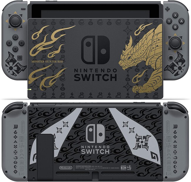 Pachet Consola Nintendo Switch Monster Hunter Rise Edition, 32 Gb + Controller Pro Monster Hunter Rise Edition + Card microSD 1 Tb - imagine 3