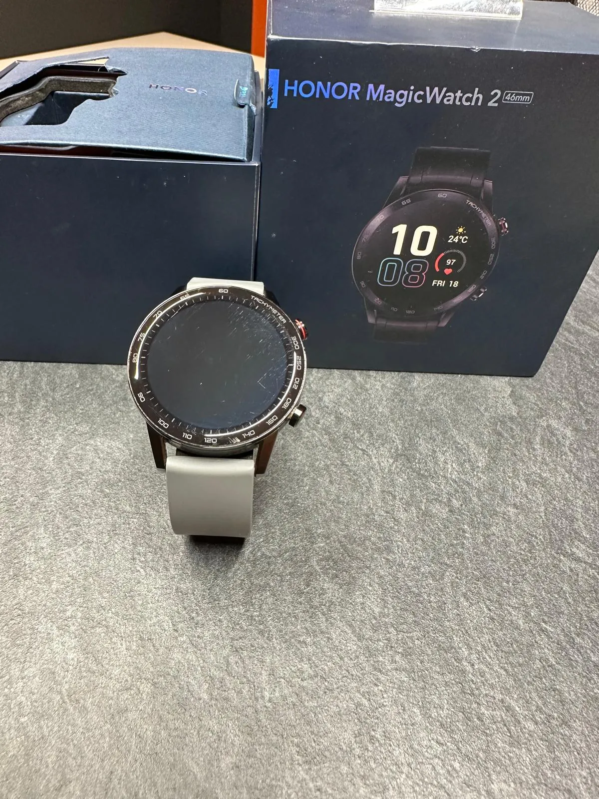 Smatwatch Huawei Honor MagicWatch 2, 46mm, MNS-B19, Flax Brown, Curea compatibila - imagine 2
