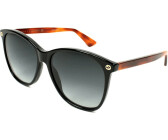 Ochelari de soare Dama Gucci GG0024S 003 58, Lentiele Gradient, Negru/Maro