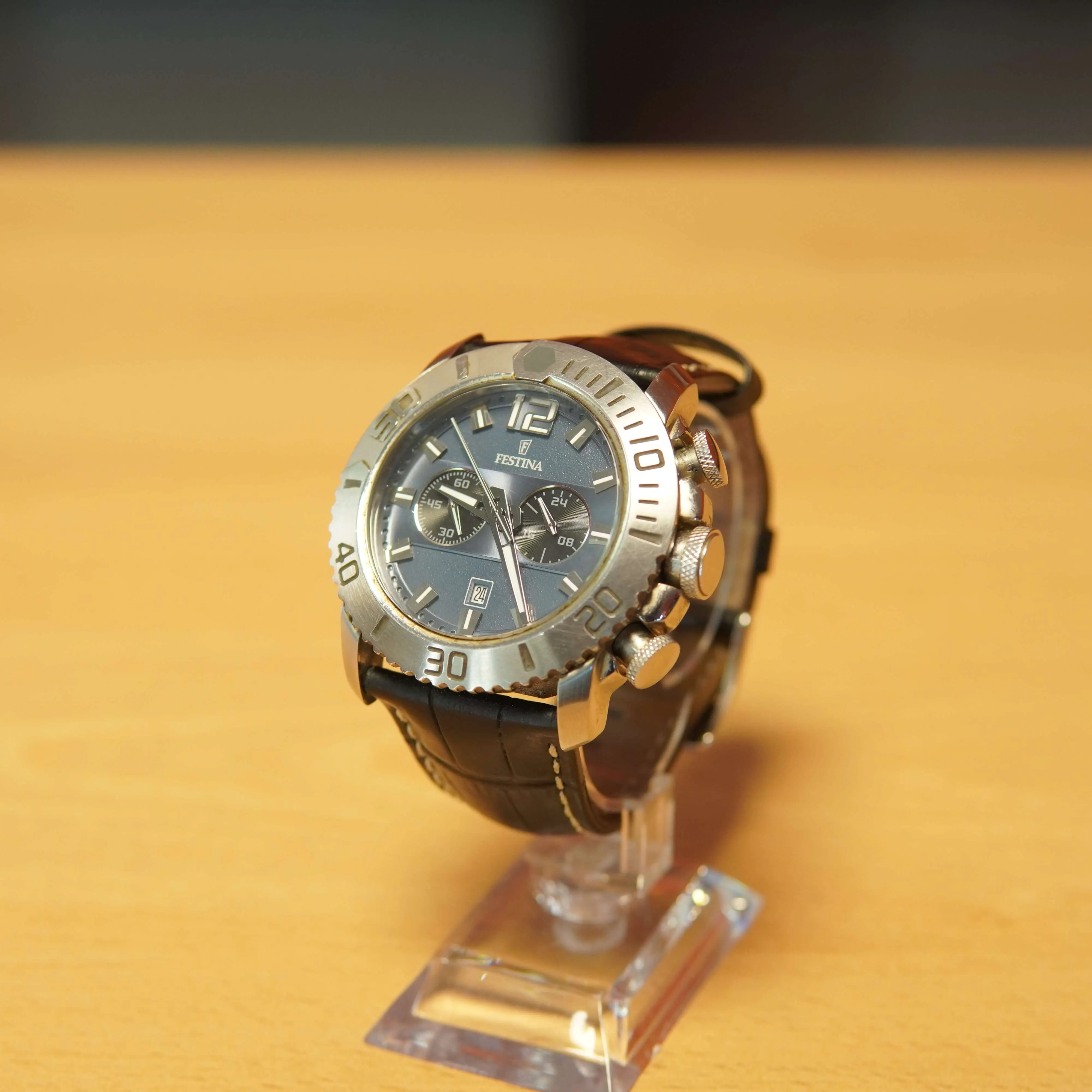 Ceas Festina Chronograph F16614, 10 ATM, Albastru - imagine 2