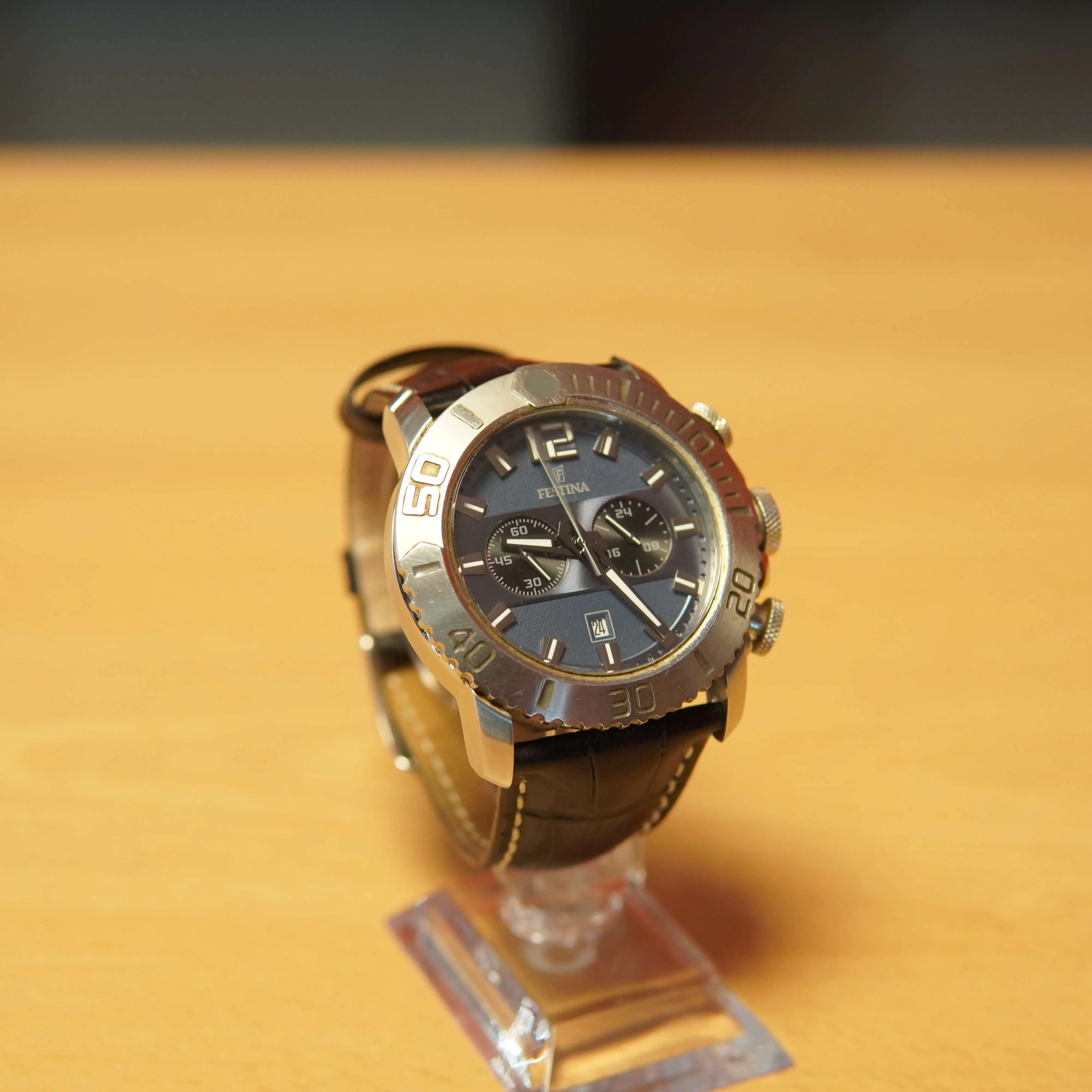 Ceas Festina Chronograph F16614, 10 ATM, Albastru - imagine 3