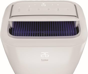 Aparat de aer conditionat portabil Beko BPN112C, 12000 BTU, Debit aer 320 mc/h, Racire, Ventilatie, Dezumidificare, Afisaj LED, Alb - imagine 3