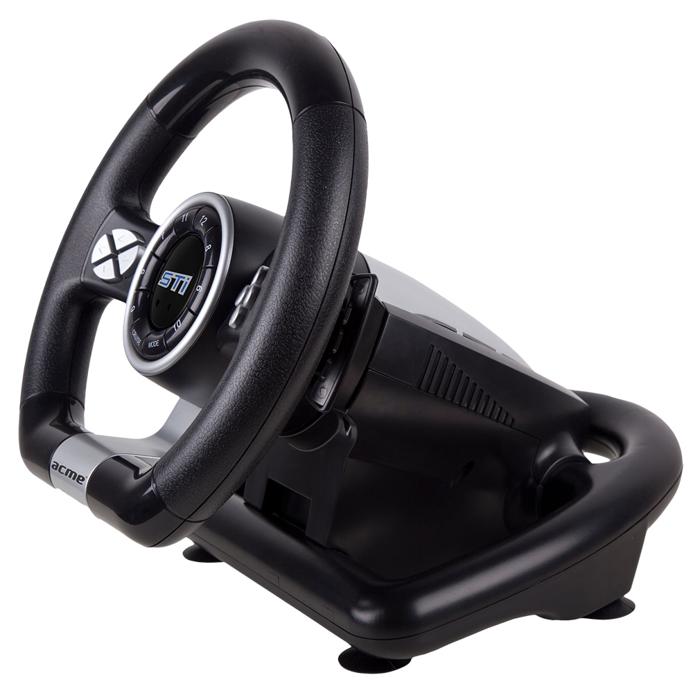 Volan gaming ACME Racing STI, 180 grade, Pedale, pentru PC - imagine 2