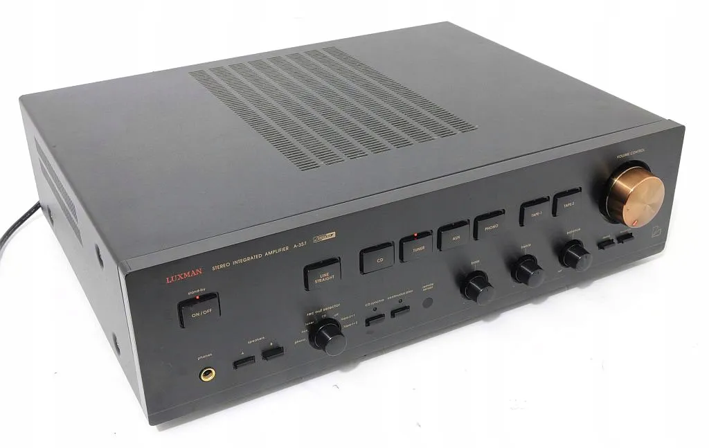 Amplificator Stereo Luxman A-357, 10Hz - 70kHz, TDH 0.05, Telecomanda