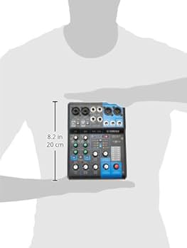 Mixer audio Yamaha MG06X, Mixer audio Yamaha MG06X, 6 canale, Preamplificatoare D-PRE, Efecte digitale SPX, Phantom Power +48V, XLR, Jack 6.3mm, Phones, Sasiu metalic - imagine 2