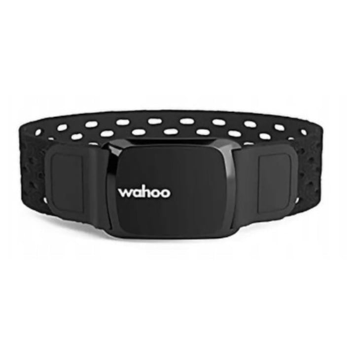 Bratara de monitorizare a ritmului cardiac Wahoo Tickr Fit, 2 curele reglabile, impermeabilitate IPX7, 30 ore autonomie, Bluetooth, ANT plus, Negru - imagine 2