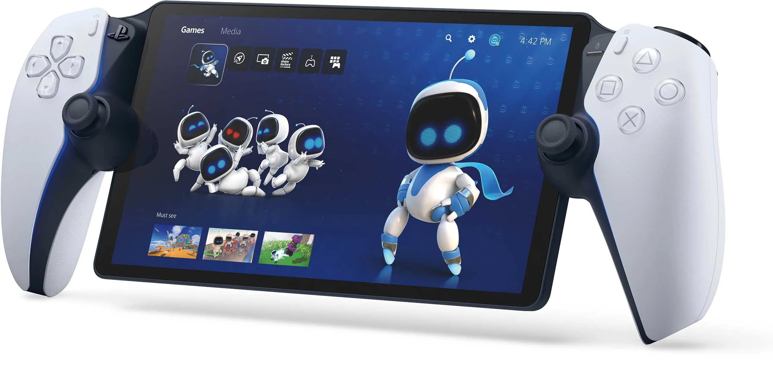 PlayStation Portal Remote Player, Display LCD 8 inch,1080p, 60 fps, Wi-Fi, pentru PS5 - imagine 2