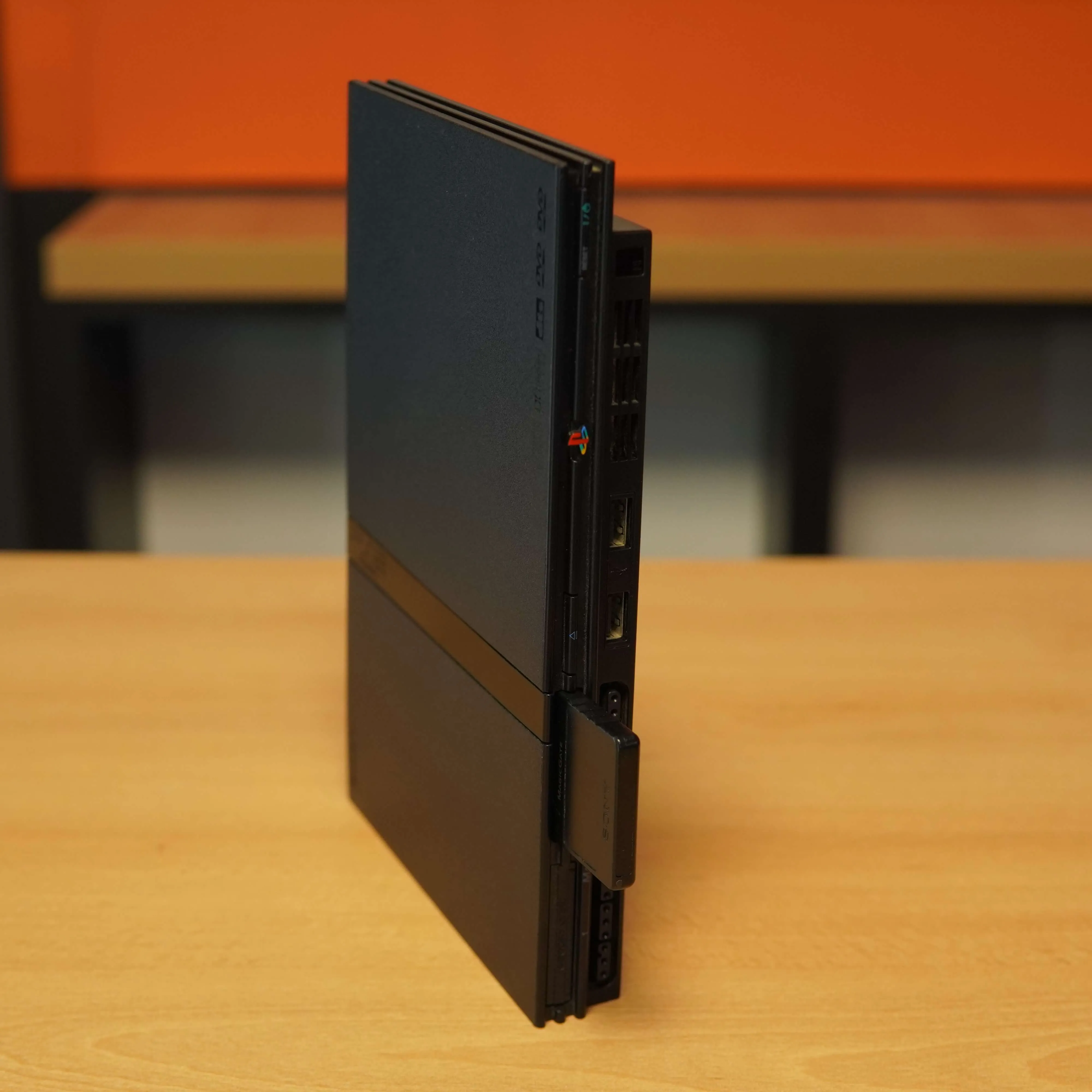 Consola Sony Playstation 2 Slim SCPH-77004 + Controller + Card Memorie 8MB, Negru - imagine 3