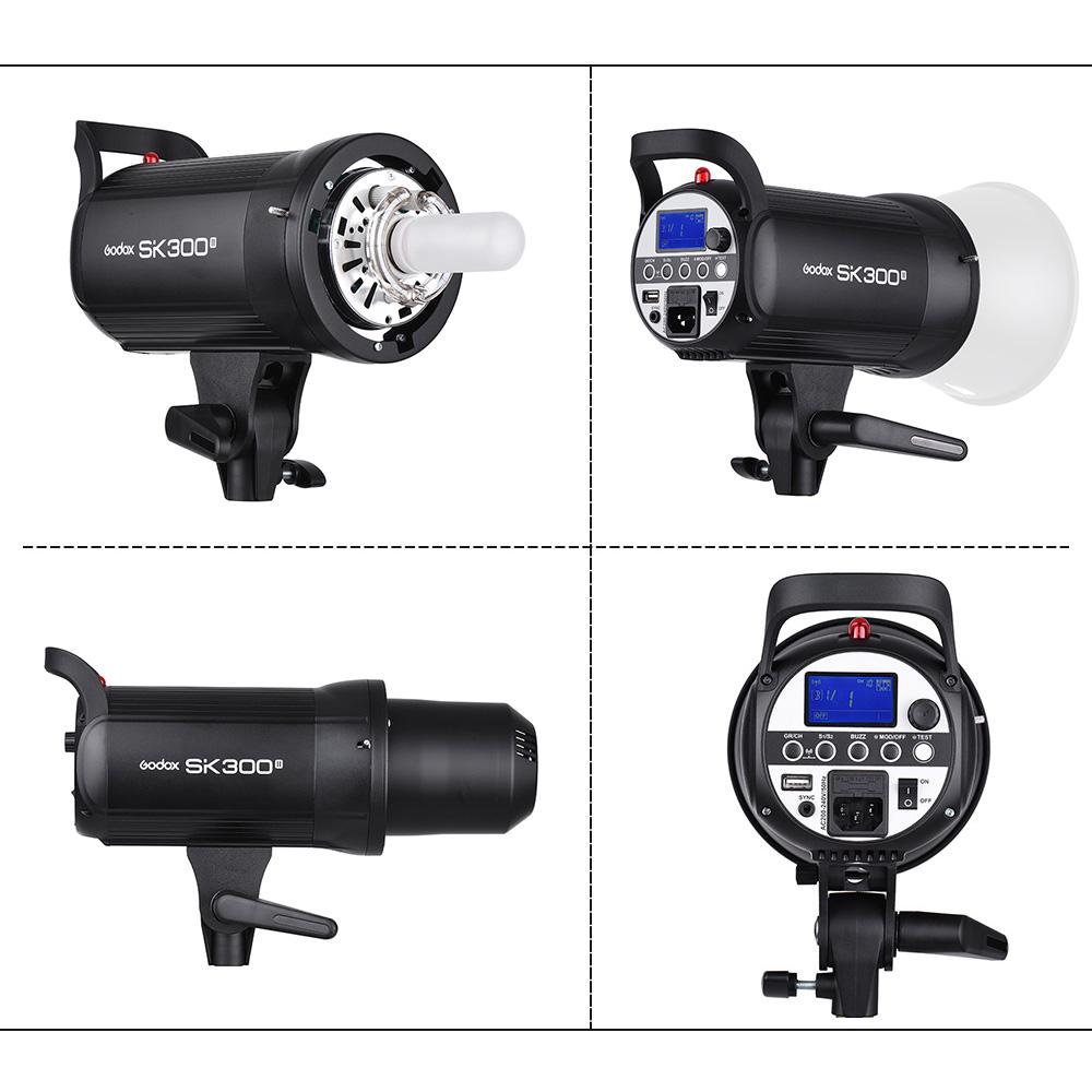 Blit de studio Godox MS200, Putere 200W, Numar director GN53, Lampa de modelare 150W, Sincronizare wireless X System 2.4GHz, Montura Bowens