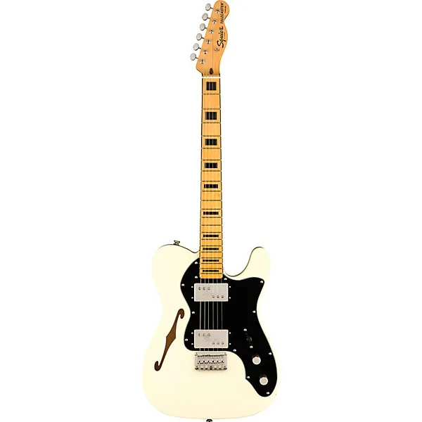 Chitara electrica Fender Squier Classic Vibe 70s, Telecaster Thinline OWT, White - imagine 2