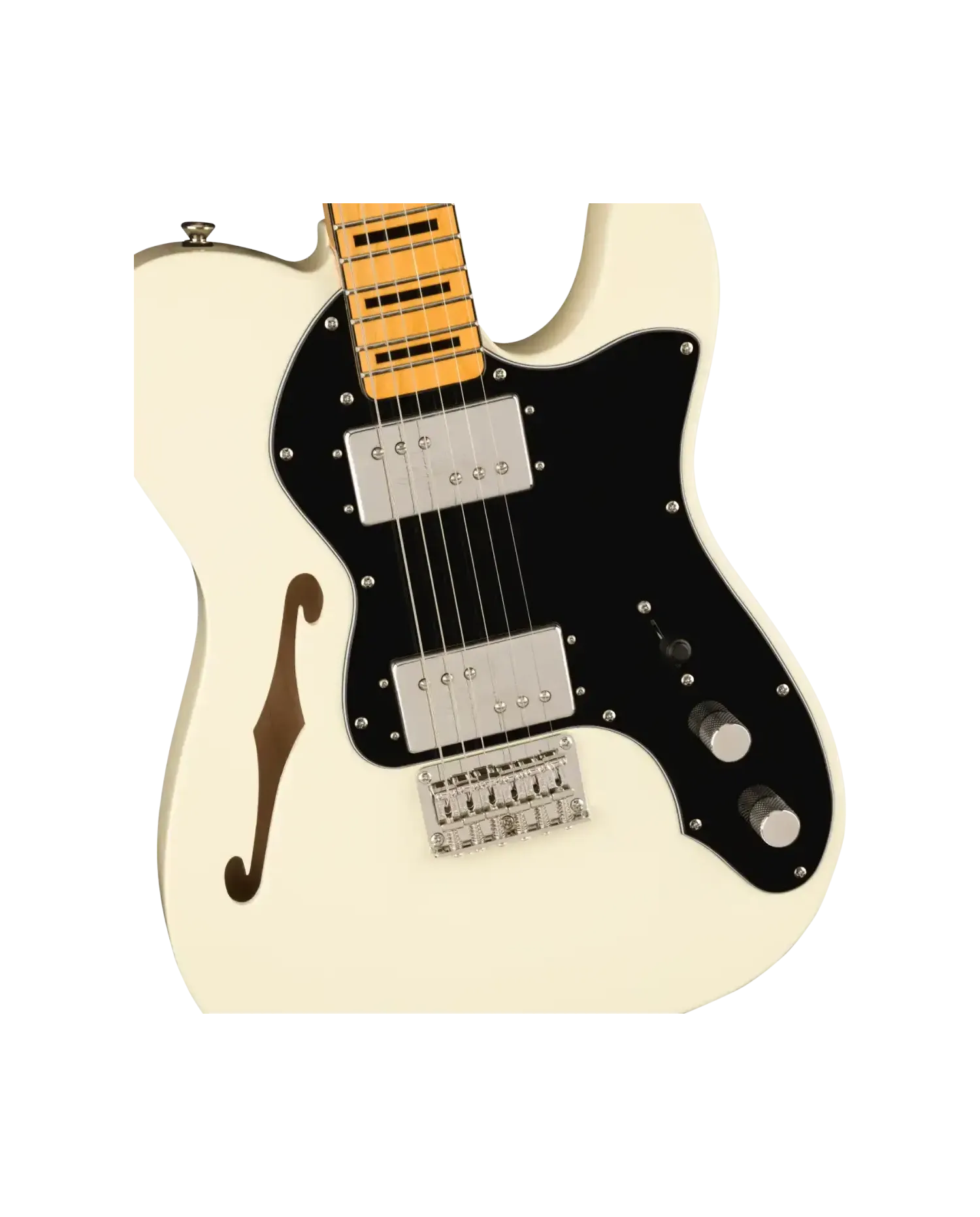 Chitara electrica Fender Squier Classic Vibe 70s, Telecaster Thinline OWT, White - imagine 3