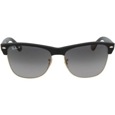Ochelari de soare unisex Ray-Ban Clubmaster Oversized RB4175 877/R5, Latime lentile 57mm, Lungime brate 145mm, Punte nazala 16mm, Inaltime lentile 46mm, Negru