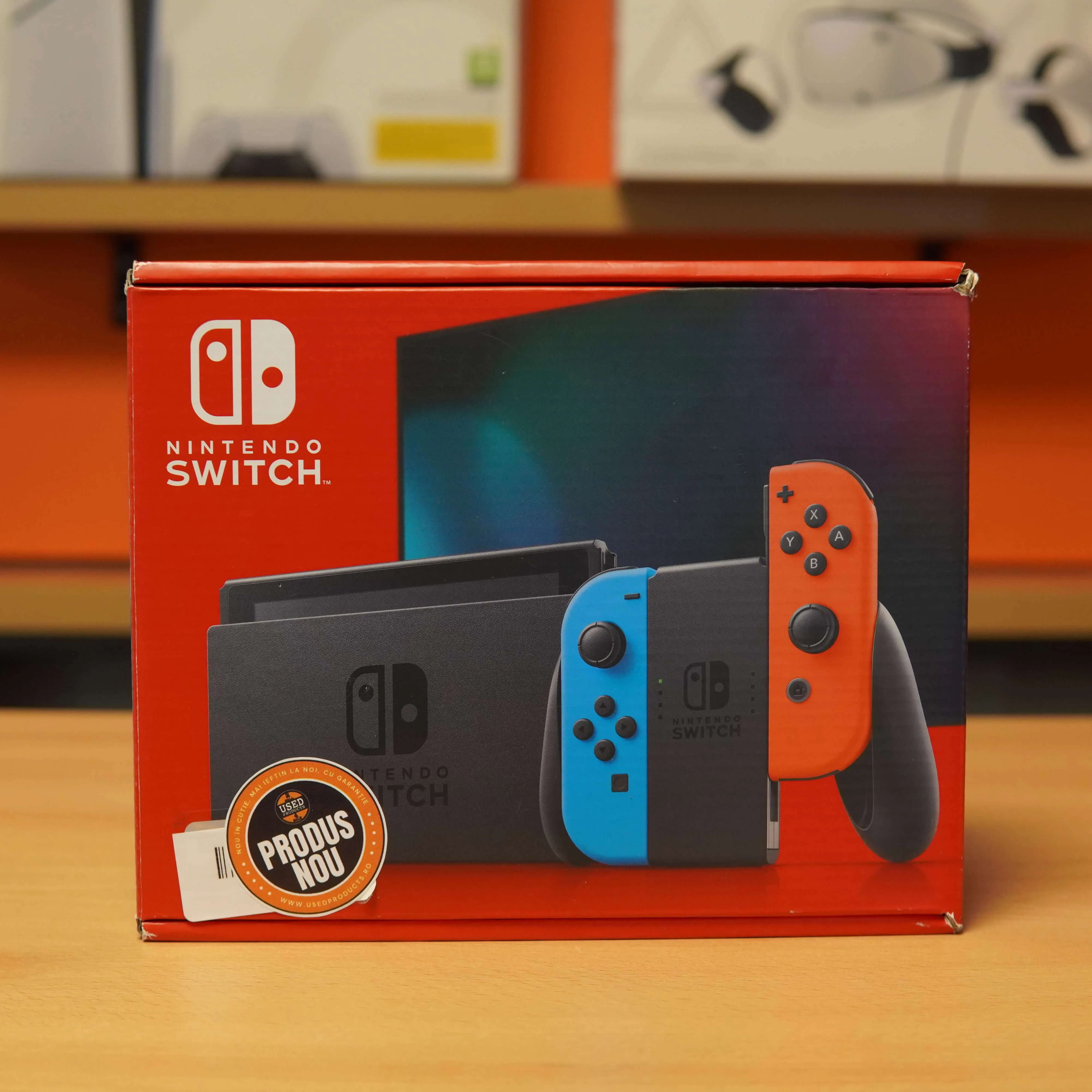 Consola Nintendo Switch HAC-001 64GB, WiFi, Docking Station, Negru, Nou Desigilat - imagine 2
