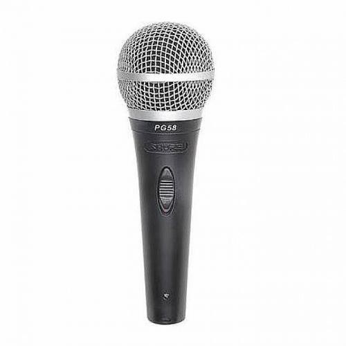Microfon dinamic profesional Shure PG58, cardioid, XLR, Gri - imagine 2