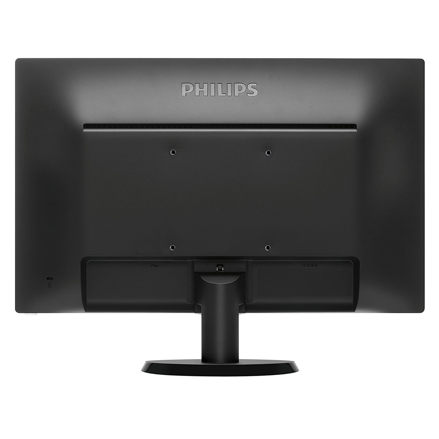 Monitor Philips 243V5Q, ecran  MVA, rezolutie Full HD, diagonala 23.6 inch,  conectivitate HDMI si VGA, finisaj negru - imagine 2