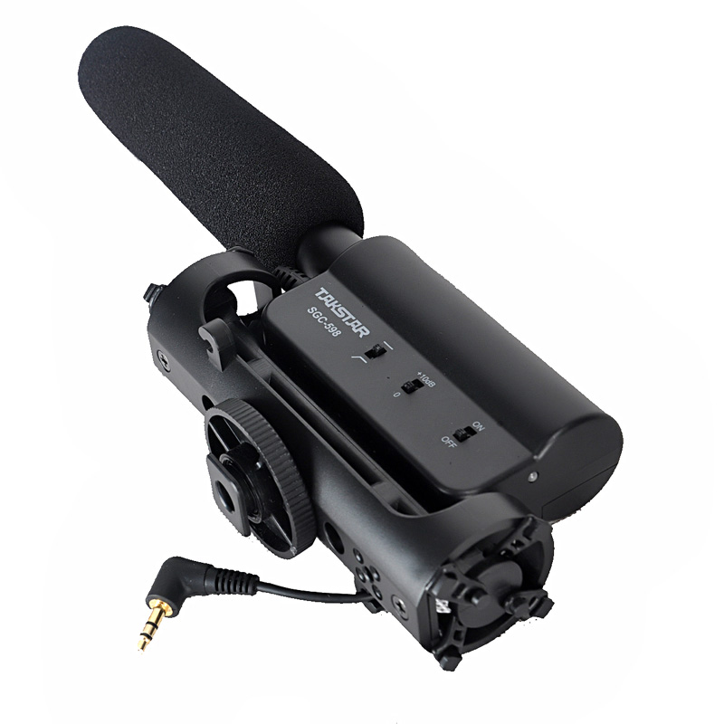 Microfon tip shotgun Takstar SGC-598, Condenser, Super-cardioid, 50Hz-16kHz, Negru