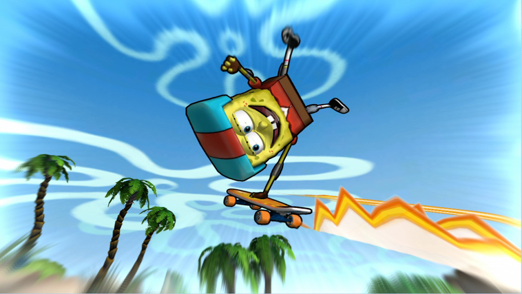 SpongeBob Squarepants Surf & Skate Roadtrip - Joc Nintendo DS - imagine 3