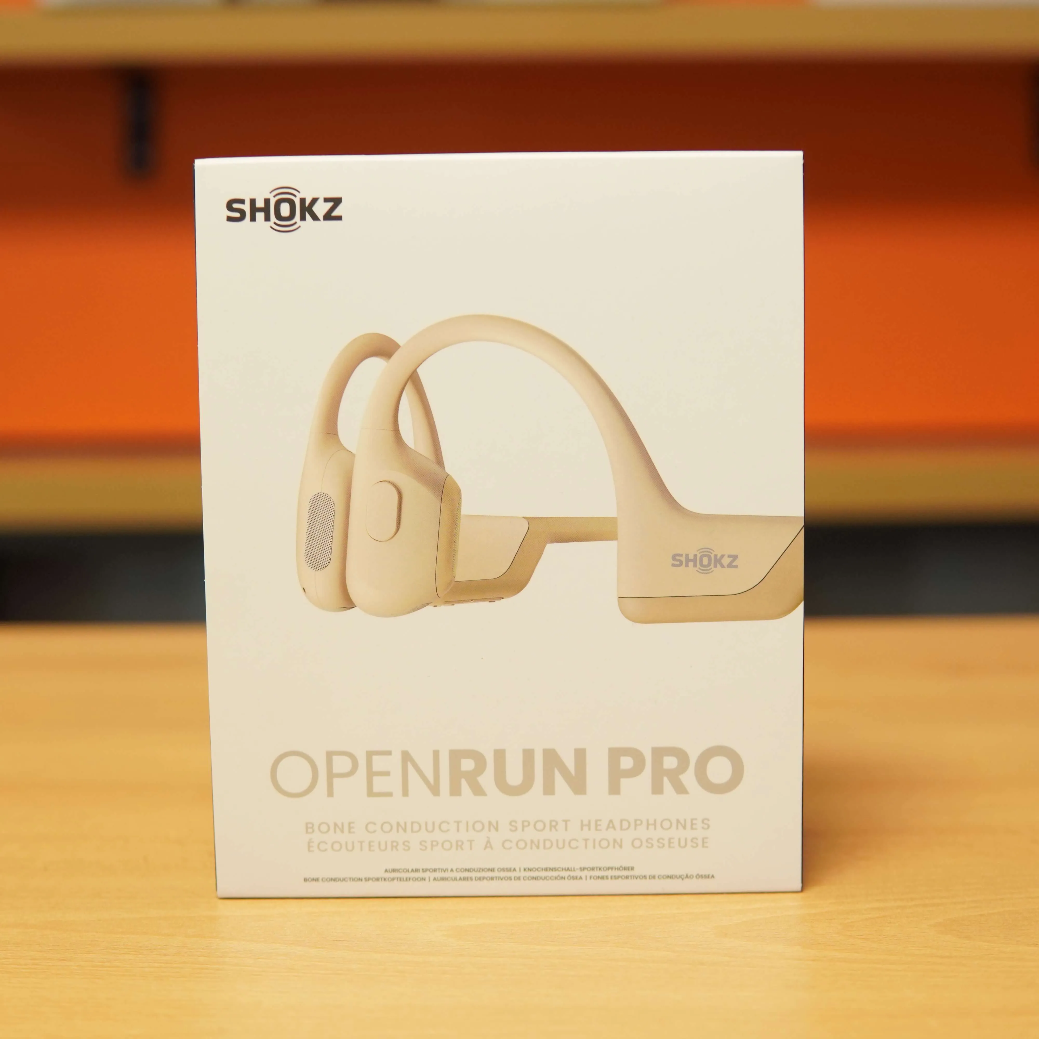 Casti Open-Ear SHOKZ OpenRun Pro, Bone Conduction, Sport, Bluetooth, Rezistente la Apa, Control Tactil, Bej - imagine 2