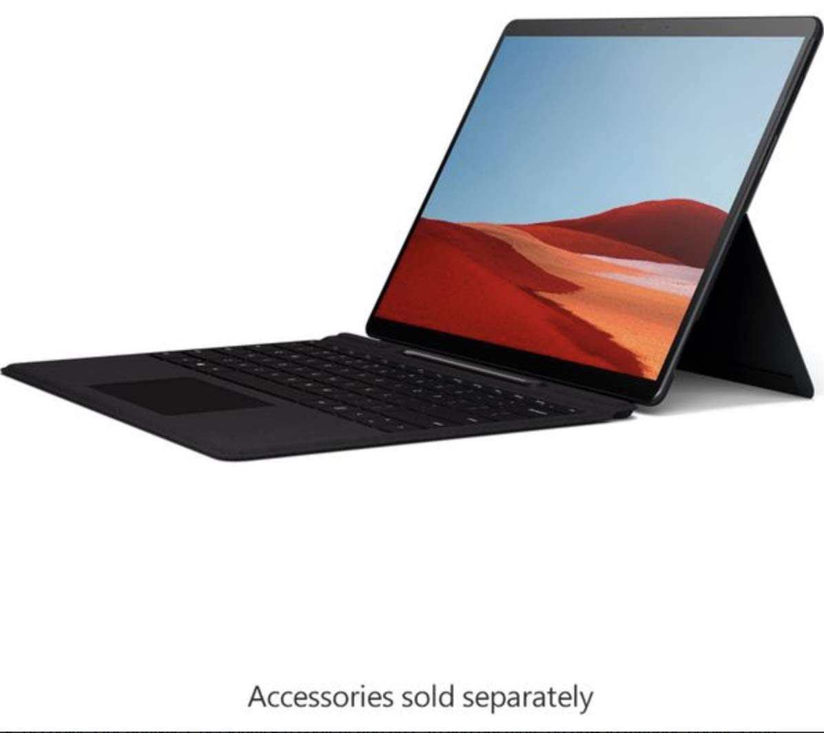 Tableta Microsoft Surface Pro X 1876, 13 Inch 3K, Microsoft SQ2 3.15 GHz, 16 Gb RAM DDR4, SSD 256 Gb, Microsoft SQ2 Ardeno 690 GPU, Negru + Tastatura Microsoft - imagine 3