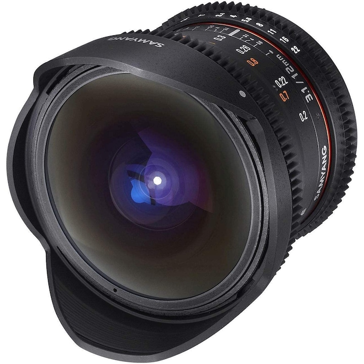 Obiectiv Foto Samyang 12mm VDSLR, T3.1 ED AS NCS Fish Eye - Montura Canon