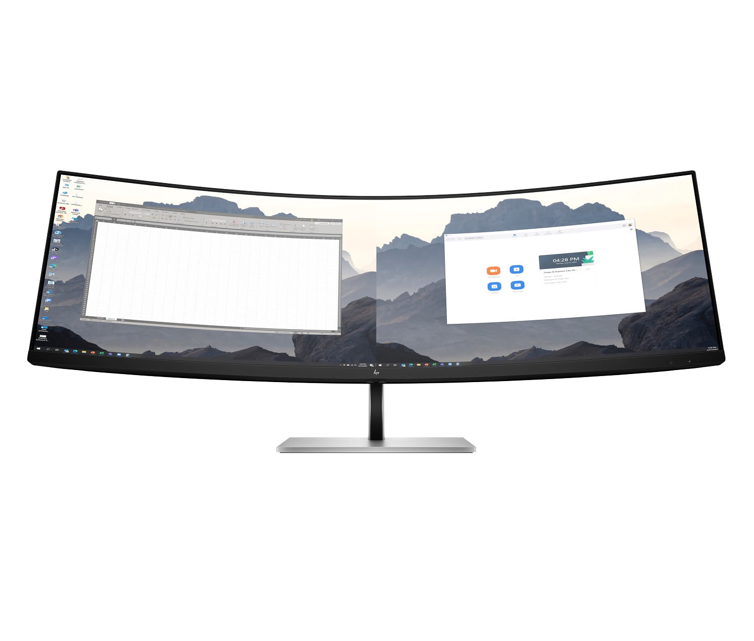 Monitor Super Ultra-Wide HP E45c G5, 44.5 Inch, DQHD, VA, 165 Hz, Virtual Dual Display, 1x HDMI 2.1, 1x DisplayPort 1.4, 2x USB-C - imagine 2