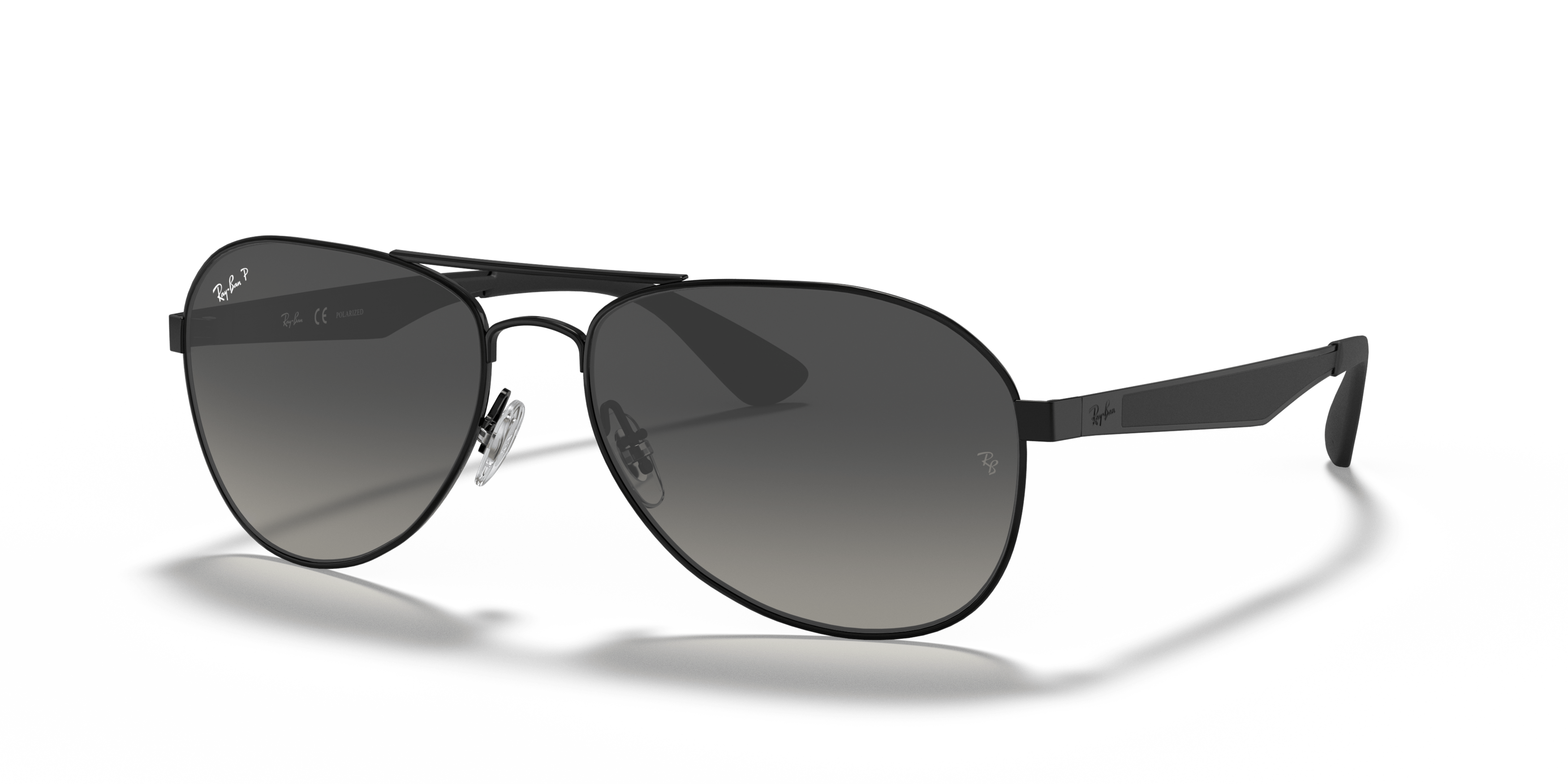 Ochelari de soare polarizati barbatesti Ray-Ban P RB3549 002/T3, Negru - imagine 2