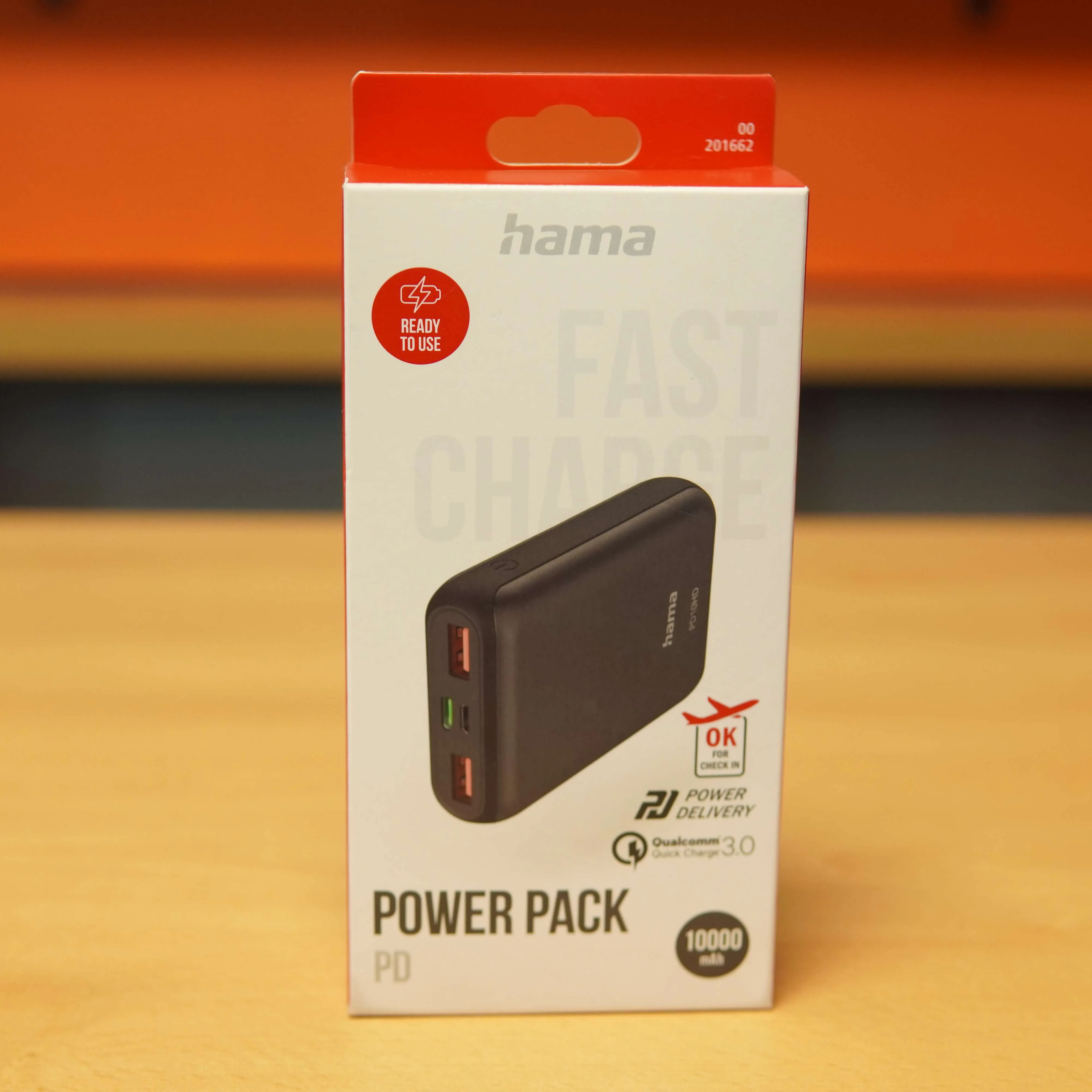 Baterie Externa HAMA PD10HD 10.000mAh, Negru (PRODUS NOU) - imagine 2
