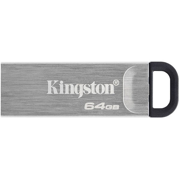 Memorie USB Kingston DataTraveler Kyson, 64GB, USB 3.2 Gen 1, Carcasa metalica, Viteza citire 200 MB/s, Argintiu (Produs NOU!) - imagine 2