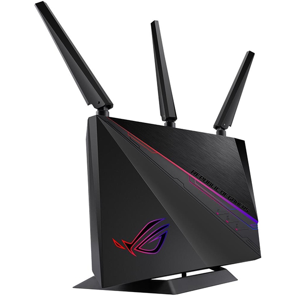 Router ASUS ROG Rapture GT-AC2900, Wireless AC2900, Dual-Band, Gigabit, gaming, AiMesh, AiProtection Pro, iluminare Aura RGB, Negru