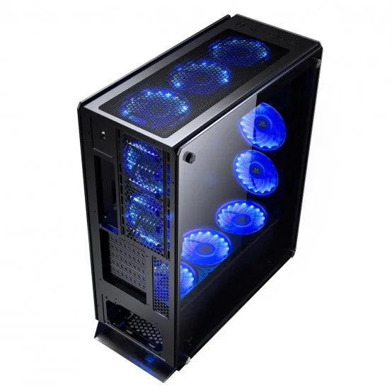 Sistem Desktop Gaming Redragon GC 801 Ironhide, Procesor Intel Core i9-9900KF 8-Core, 5.0GHz, 64 Gb RAM DDR4, 3000MHz, HDD 3.5Tb, SSD 1 Tb, NVIDIA GeForce RTX 2080 Ti 11 Gb, USB, USB-C, HDMI, DisplayPort