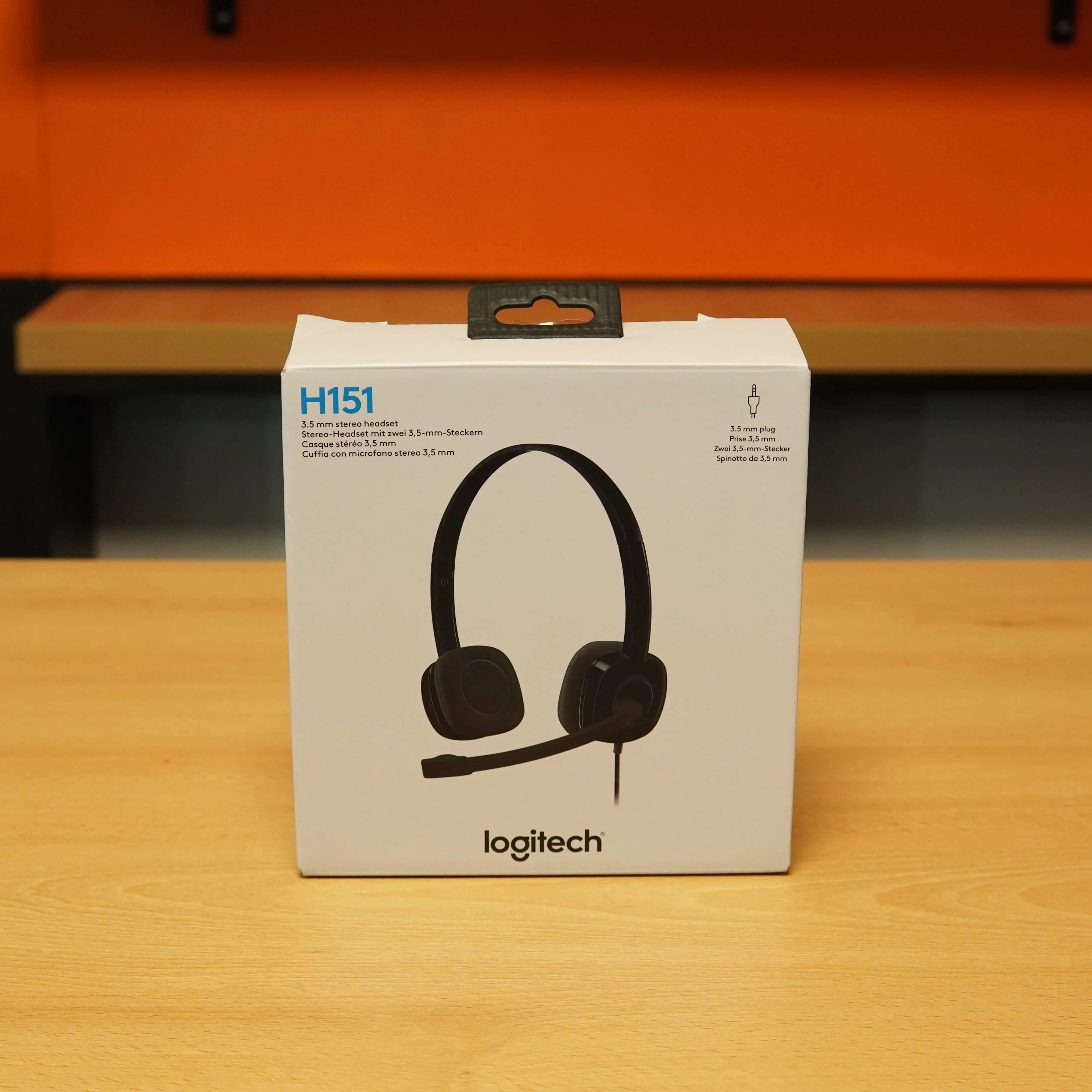 Casti cu fir Logitech H151, Microfon, Jack 3.5mm, Negru - imagine 2