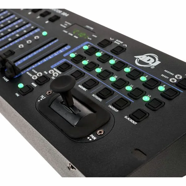 Controller lumini ADJ DMX Operator 384 (Mesa control), 12 Dispozitive cu pana la 32 canale DMX, 240 scene programabile, 8 fadere x 4 banci de canale fiecare, Joystick - imagine 3