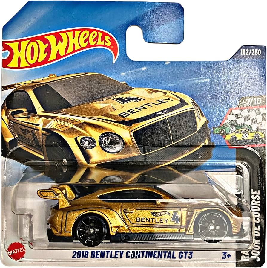 Masinuta Hot Wheels 162/250 - HW Race Day 7/10 2018 Bentley Continental GT3 (Produs NOU!)