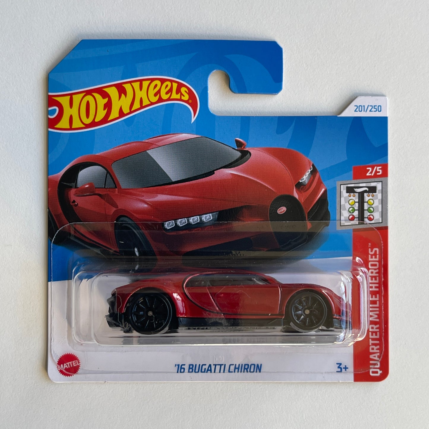 Masinuta Hot Wheels 201/250 - Quarter Mile Heroes 2/5 16 Bugatti Chiron (Produs NOU!) - imagine 2