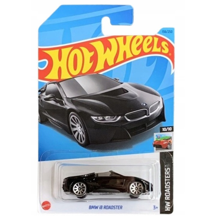 Masinuta Hot Wheels 156/250 - HW Roadsters 10/10 BMW i8 Roadster (Produs NOU!)