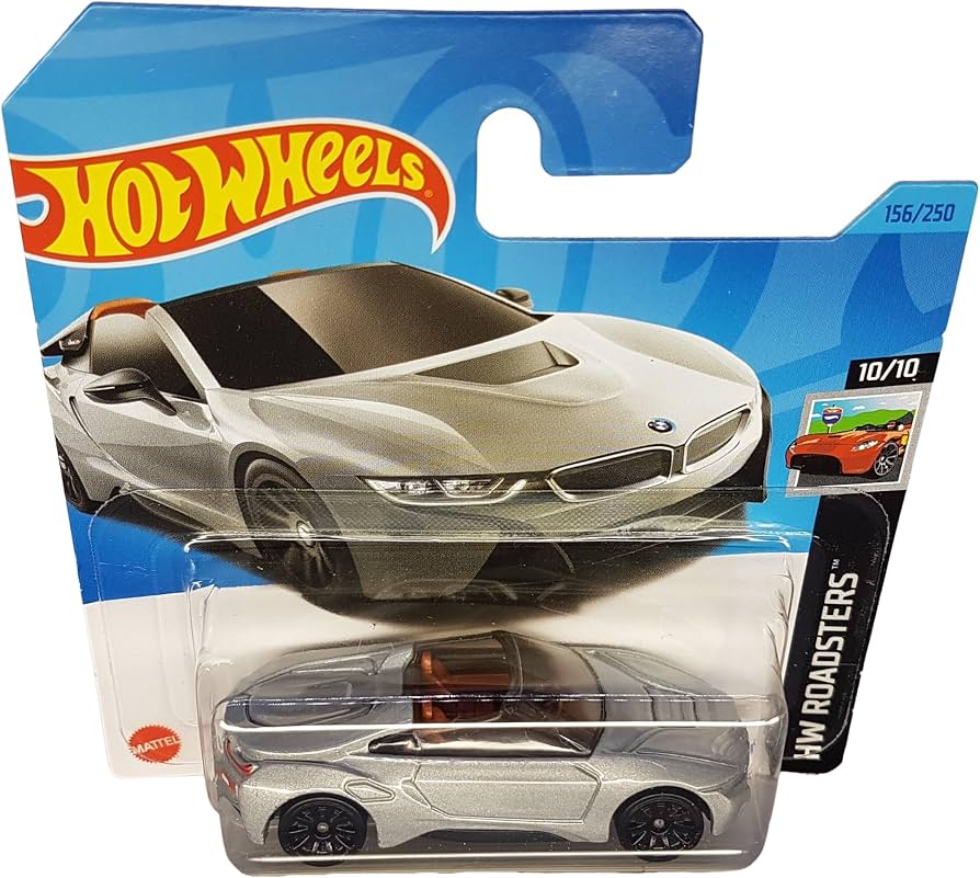 Masinuta Hot Wheels 156/250 - HW Roadsters 10/10 BMW i8 Roadster (Produs NOU!) - imagine 2