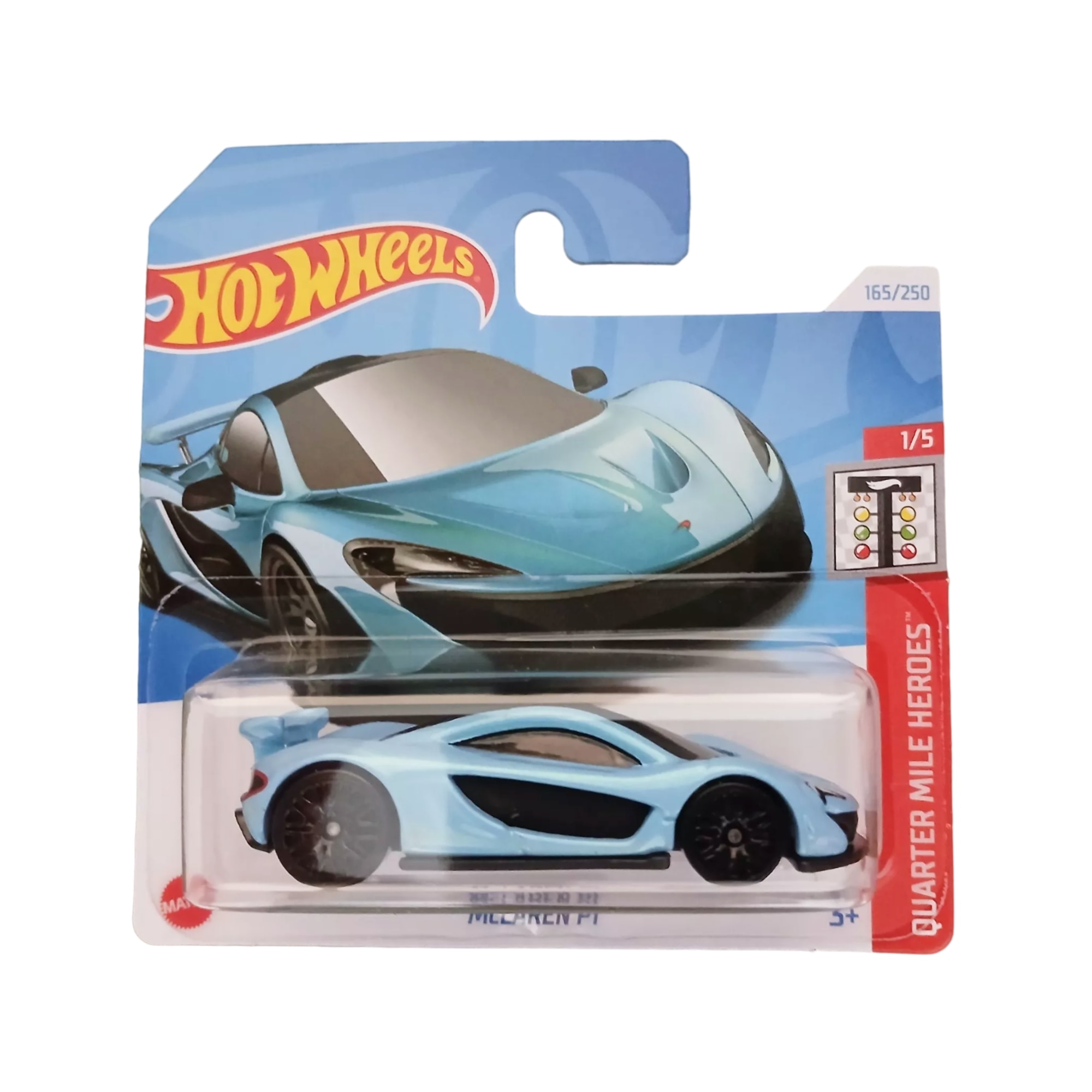 Masinuta Hot Wheels 165/250 - Quarter Mile Heroes 1/5 McLare P1 (Produs NOU!) - imagine 2