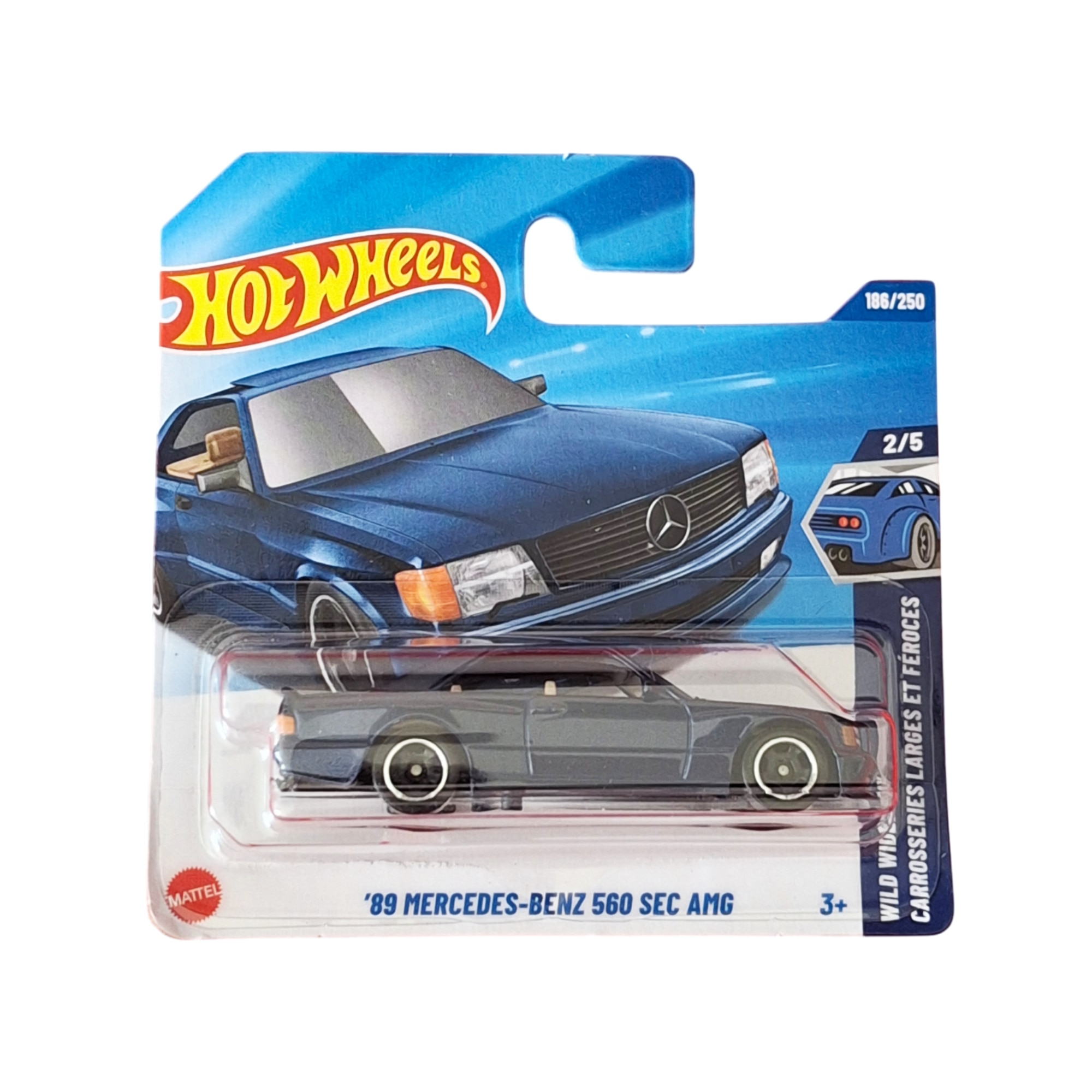 Msainuta Hot Wheels 186/250 - Wild Widebody 2/5 89 Mercedes-Benz 560 SEC AMG (Produs NOU!)
