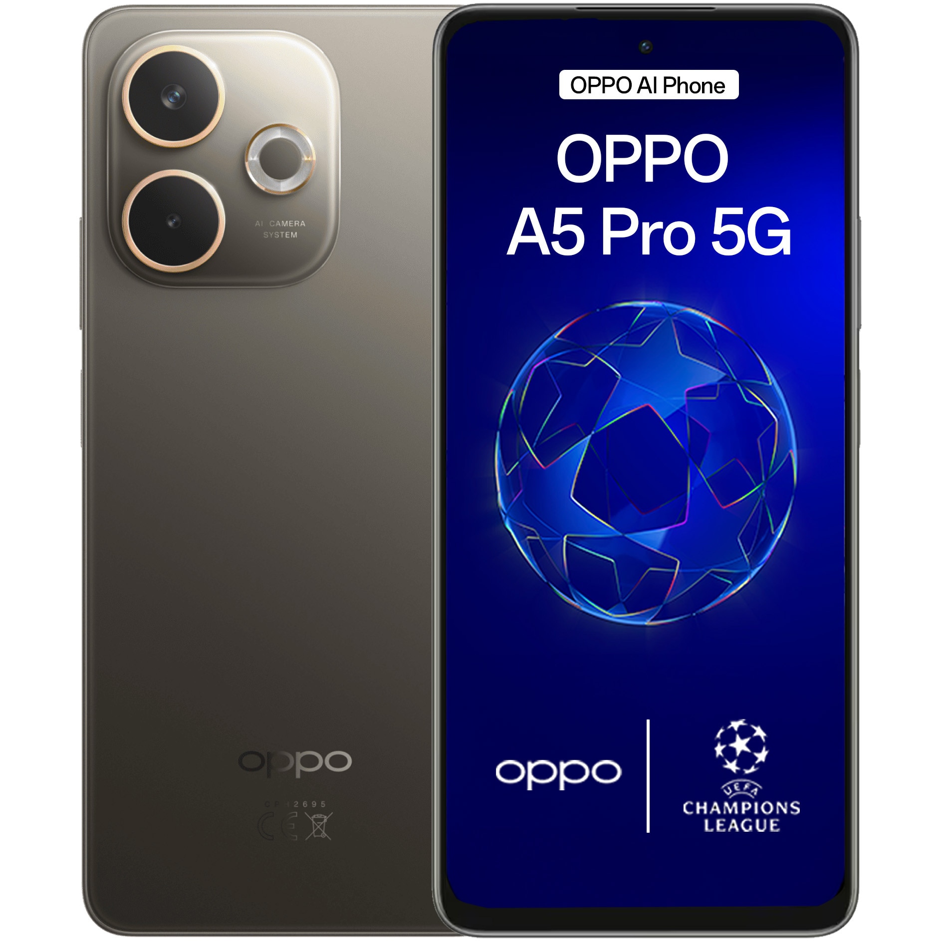Oppo A5 PRO 5G 256 Gb, Dual SIM, 8 Gb RAM, Black Brown - imagine 2