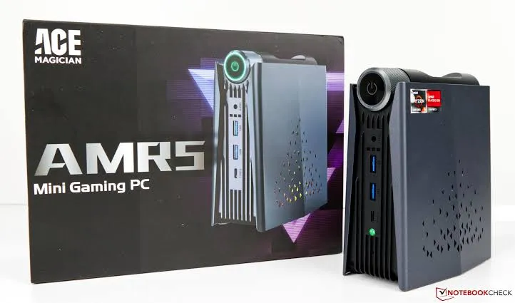 Mini PC ACE Magician AMR5, AMD Ryzen 5 5600U, 16 Gb RAM, SSD 500 Gb, Negru