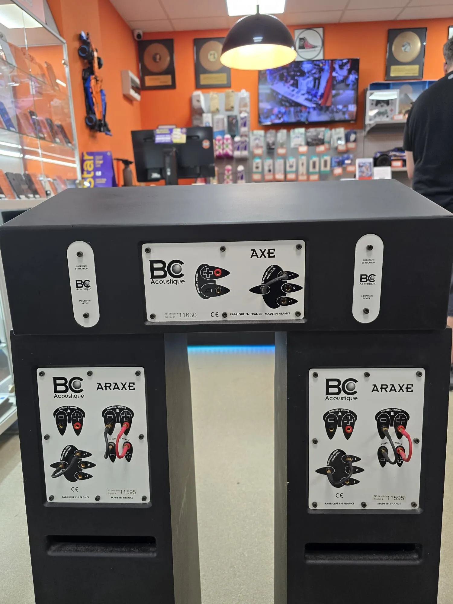Set Boxe de podea BC Acoustique Araxe + Boxa Centru Axe, 3 Canale, 10-100W, 4 Ohm, 54Hz-22kHz, 92 dB, Bass Reflex - imagine 2