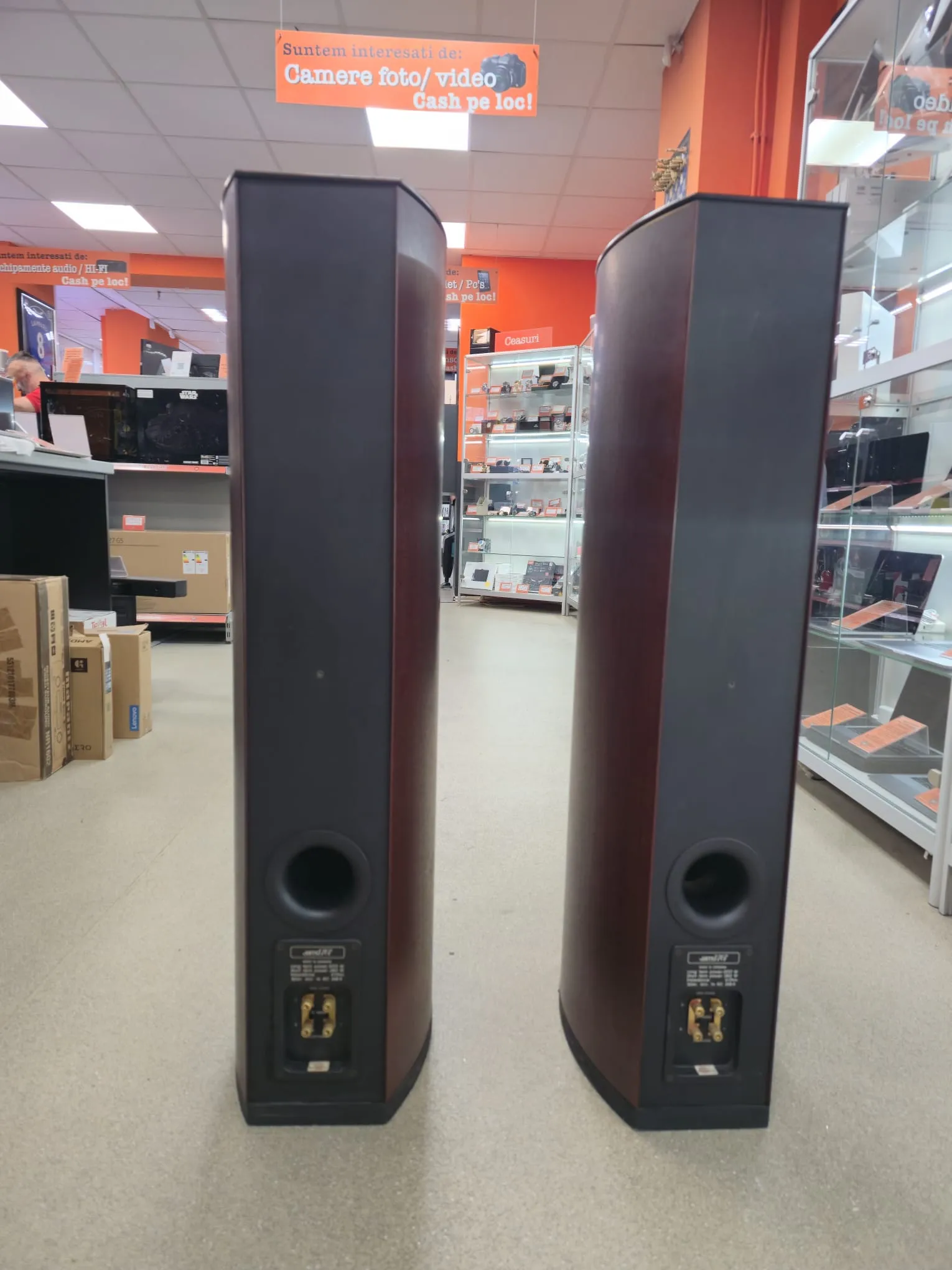 Boxe de podea Jamo 707, 3 Cai, 200W RMS, 280W Max, 4 Ohm, 35Hz-20kHz, 90 dB, Bass Reflex, Push-Pull Coupled Cavity - imagine 2