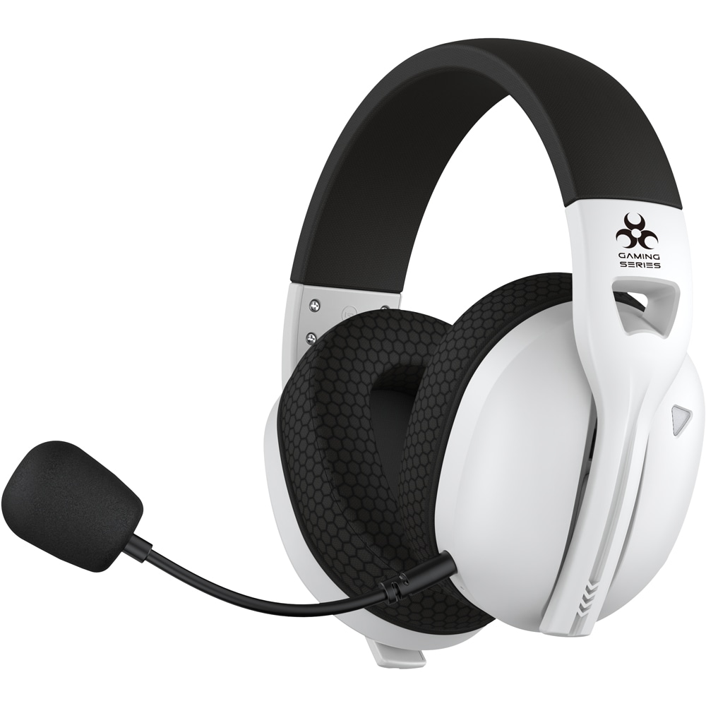 Casti Gaming Wireless Myria MG7817, Multiplatforma, Bluetooth, Jack 3.5mm, alb