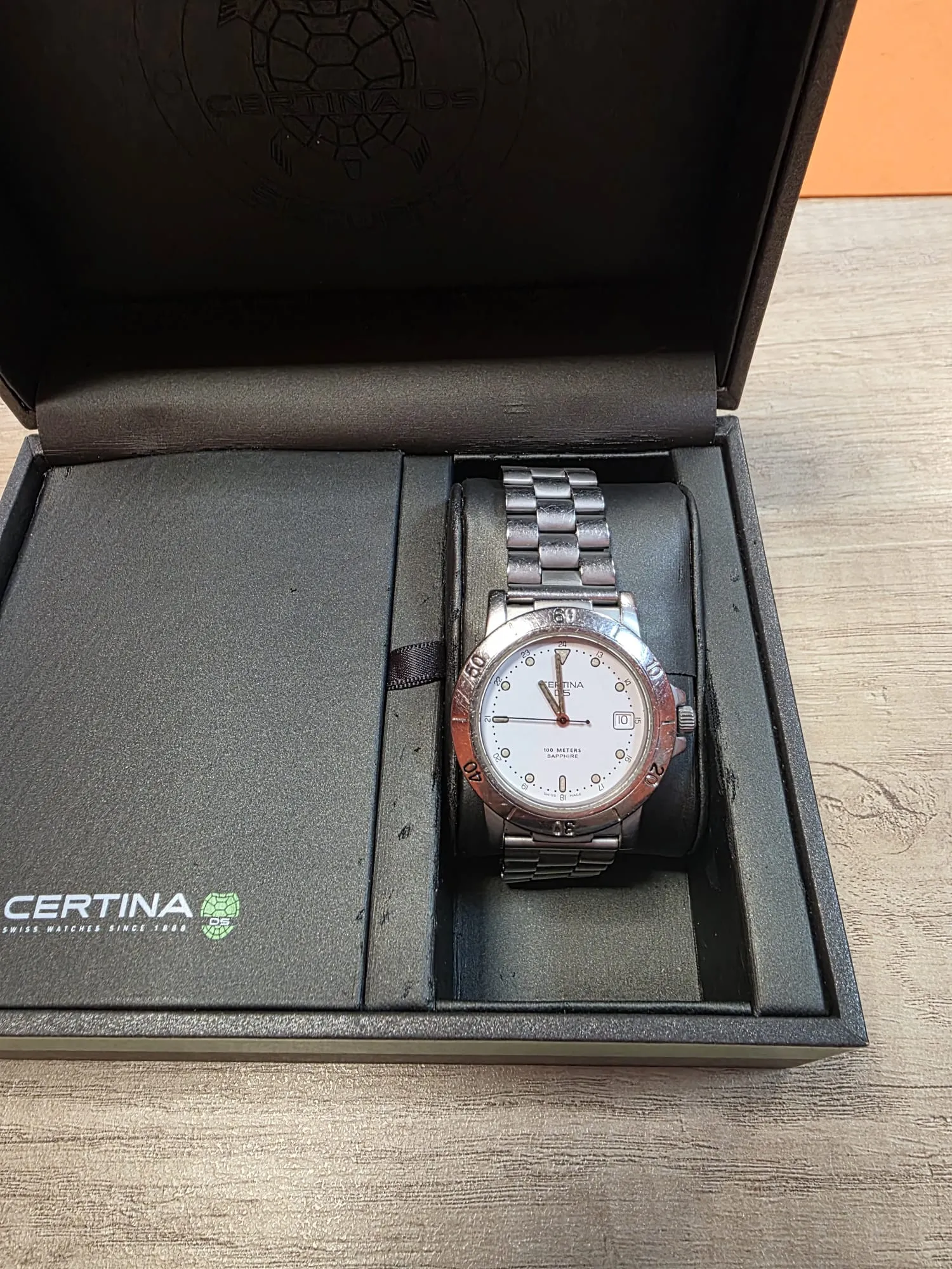 Ceas Certina DS Vintage 115.7021/7121.42, quartz, carcasa otel 38mm, geam safir, Argintiu - imagine 2